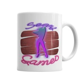 Baskı Dükkanı KB5232 Neon Sexy Games 2 Porselen Kupa Bardak