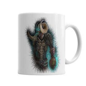 Baskı Dükkanı KB5234 Necromancer Spike Bones Porselen Kupa Bardak