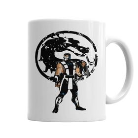 Baskı Dükkanı KB5247 Mortal Kombat Ninja Masculino Porselen Kupa Bardak