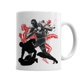 Baskı Dükkanı KB5252 Mma Mixed Martial Arts Porselen Kupa Bardak
