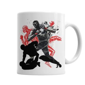 Baskı Dükkanı KB5252 Mma Mixed Martial Arts Porselen Kupa Bardak