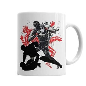 Baskı Dükkanı KB5252 Mma Mixed Martial Arts Porselen Kupa Bardak
