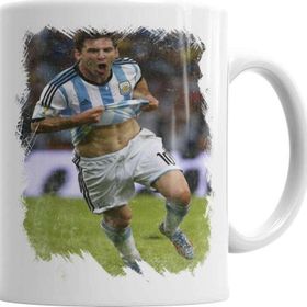 Baskı Dükkanı KB5262 Messi Argentino Porselen Kupa Bardak