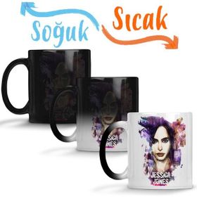 Baskı Dükkanı KB5270 Marvel Jessica Jones Porselen Kupa Bardak