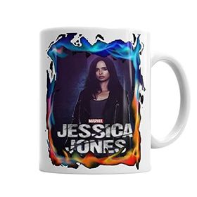 Baskı Dükkanı KB5270 Marvel Jessica Jones Porselen Kupa Bardak