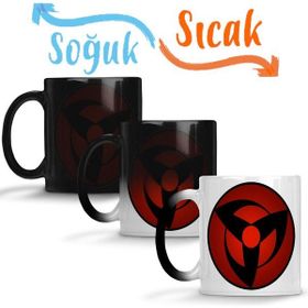 Baskı Dükkanı KB5278 Mangekyou Sharingan Porselen Kupa Bardak