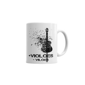 Baskı Dükkanı KB5281 Mais Violoes Menos Viloes Porselen Kupa Bardak