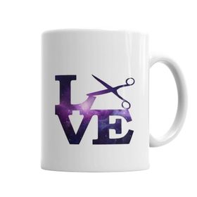 Baskı Dükkanı KB5287 Love Corte Porselen Kupa Bardak