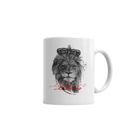Baskı Dükkanı KB5299 Lion Natureza Porselen Kupa Bardak