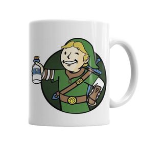 Baskı Dükkanı KB5300 Link Vault Boy Porselen Kupa Bardak