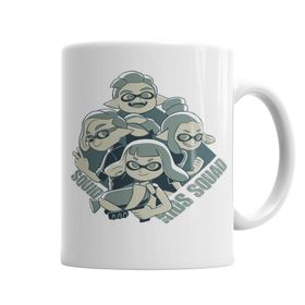 Baskı Dükkanı KB5309 Splatoon Squid Kids Squad Porselen Kupa Bardak
