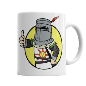 Baskı Dükkanı KB5315 Solaire Of Astora Vault Boy Porselen Kupa Bardak