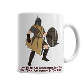 Baskı Dükkanı KB5321 Skyrim Arrow In The Knee Porselen Kupa Bardak