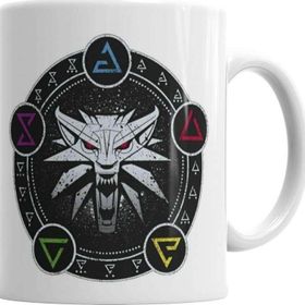 Baskı Dükkanı KB5327 Sibolos The Witcher Porselen Kupa Bardak