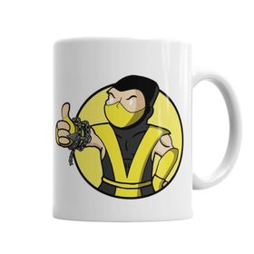 Baskı Dükkanı KB5343 Scorpion Vault Boy Porselen Kupa Bardak