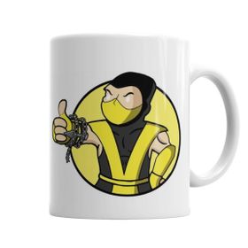 Baskı Dükkanı KB5343 Scorpion Vault Boy Porselen Kupa Bardak