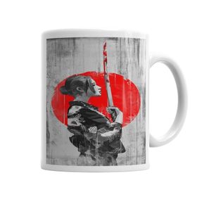 Baskı Dükkanı KB5348 Samurai Girl Porselen Kupa Bardak