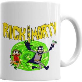 Baskı Dükkanı KB5361 Rick Morty Batman Porselen Kupa Bardak