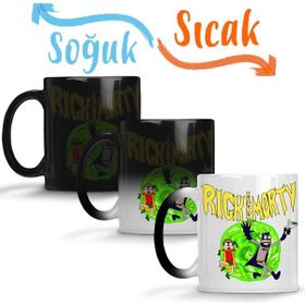 Baskı Dükkanı KB5361 Rick Morty Batman Porselen Kupa Bardak