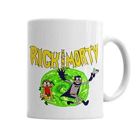 Baskı Dükkanı KB5361 Rick Morty Batman Porselen Kupa Bardak