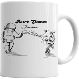 Baskı Dükkanı KB5362 Retro Game Forever Porselen Kupa Bardak