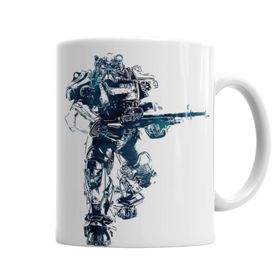 Baskı Dükkanı KB5376 Power Armor Long Sleeve Porselen Kupa Bardak