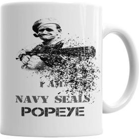 Baskı Dükkanı KB5379 Popeye Fuzileiro Naval Porselen Kupa Bardak