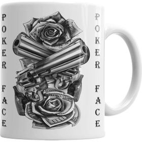 Baskı Dükkanı KB5382 Pokerface Porselen Kupa Bardak