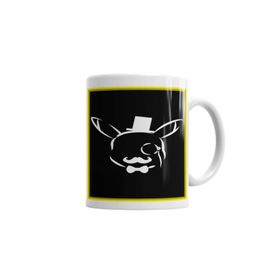 Baskı Dükkanı KB5387 Pikachu Gentleblack Porselen Kupa Bardak