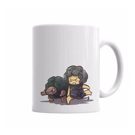 Baskı Dükkanı KB5387 Pikachu Gentleblack Porselen Kupa Bardak