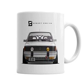 Baskı Dükkanı KB5405 Volkswagen Gol Quadrado Euro Race Style Porselen Kupa Bardak