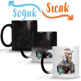 Baskı Dükkanı KB5408 Vikings Porselen Kupa Bardak