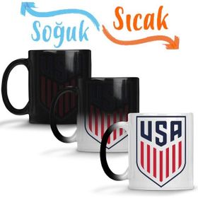 Baskı Dükkanı KB5421 Usa Soccer Team Porselen Kupa Bardak