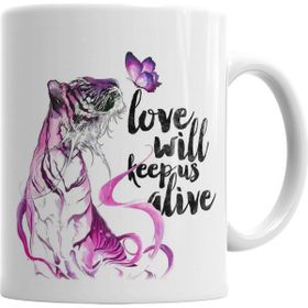 Baskı Dükkanı KB5433 Tigre Love Porselen Kupa Bardak