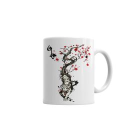Baskı Dükkanı KB5434 Tigre Chines Porselen Kupa Bardak