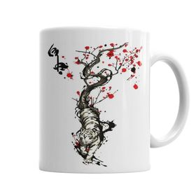 Baskı Dükkanı KB5434 Tigre Chines Porselen Kupa Bardak