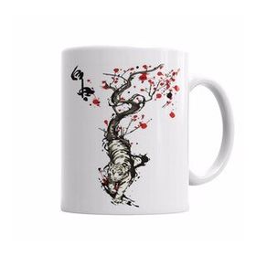 Baskı Dükkanı KB5434 Tigre Chines Porselen Kupa Bardak