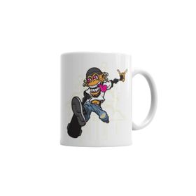 Baskı Dükkanı KB5436 Thug Monkey Maymun Porselen Kupa Bardak