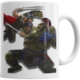 Baskı Dükkanı KB5440 Thor Ragnarok Marvel Porselen Kupa Bardak