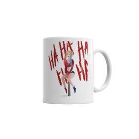 Baskı Dükkanı KB547 Harley Quinn Ha Ha Ha Porselen Kupa Bardak