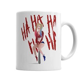 Baskı Dükkanı KB547 Harley Quinn Ha Ha Ha Porselen Kupa Bardak