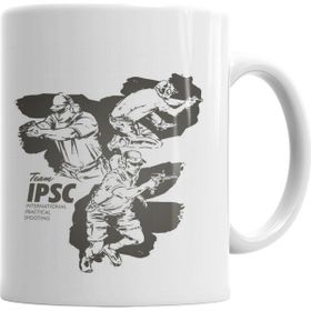Baskı Dükkanı KB5473 Team Ipcs International Practical Shooting Porselen Kupa Bardak