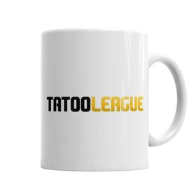 Baskı Dükkanı KB5475 Tatooleague Logo Preto Porselen Kupa Bardak