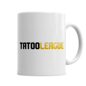 Baskı Dükkanı KB5475 Tatooleague Logo Preto Porselen Kupa Bardak
