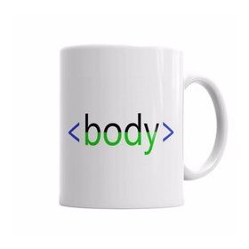 Baskı Dükkanı KB5477 Tag Body Porselen Kupa Bardak