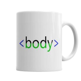 Baskı Dükkanı KB5477 Tag Body Porselen Kupa Bardak