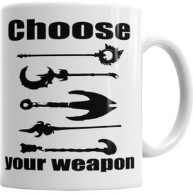 Baskı Dükkanı KB5485 Support Choose Your Weapon Porselen Kupa Bardak