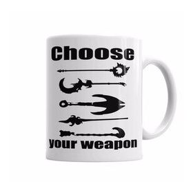 Baskı Dükkanı KB5485 Support Choose Your Weapon Porselen Kupa Bardak