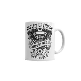 Baskı Dükkanı KB551 Harley Davidson Porselen Kupa Bardak