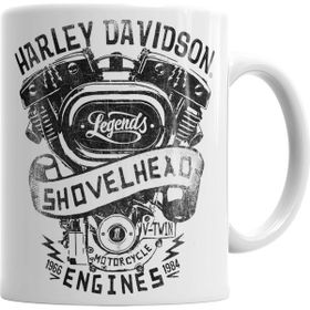 Baskı Dükkanı KB551 Harley Davidson Porselen Kupa Bardak